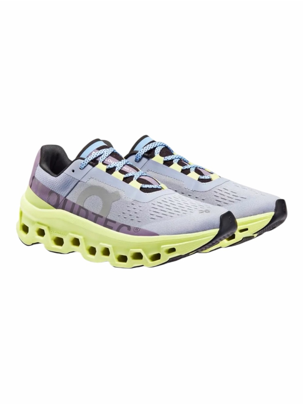 ON RUNNING Women's Cloudmonster Sneakers Color: Nimbus / Hay Size 7